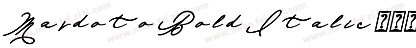 Mardoto Bold Italic字体转换